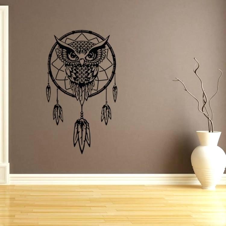 Dream Catcher Wall Sticker Waterproof Decals Mural - Dreamcatcher With Owl Tattoo , HD Wallpaper & Backgrounds