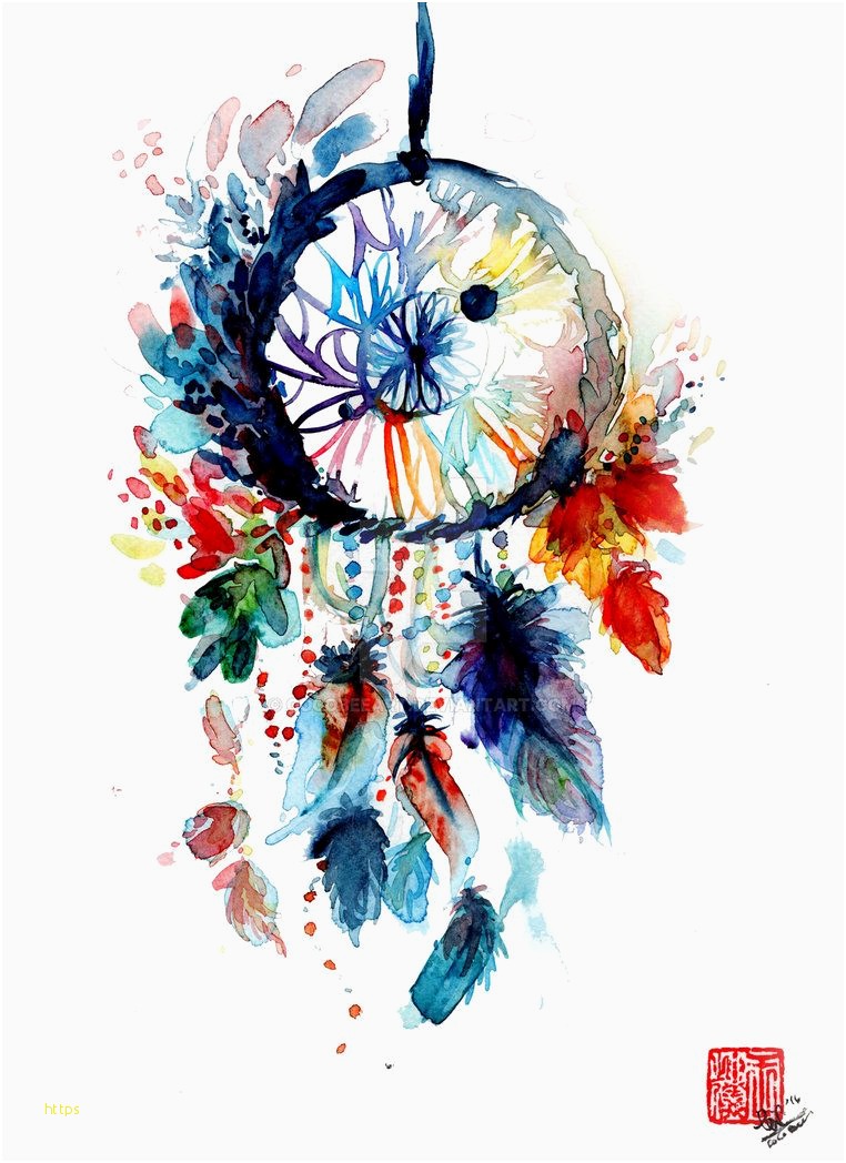 Dreamcatcher Wallpaper Fresh Dream Catchers Wallpaper - Watercolor Dream Catcher Painting , HD Wallpaper & Backgrounds