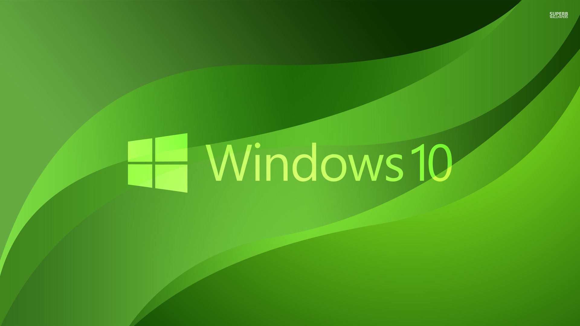 Windows 10 Wallpaper Hd - Windows 10 Desktop Background Green , HD Wallpaper & Backgrounds