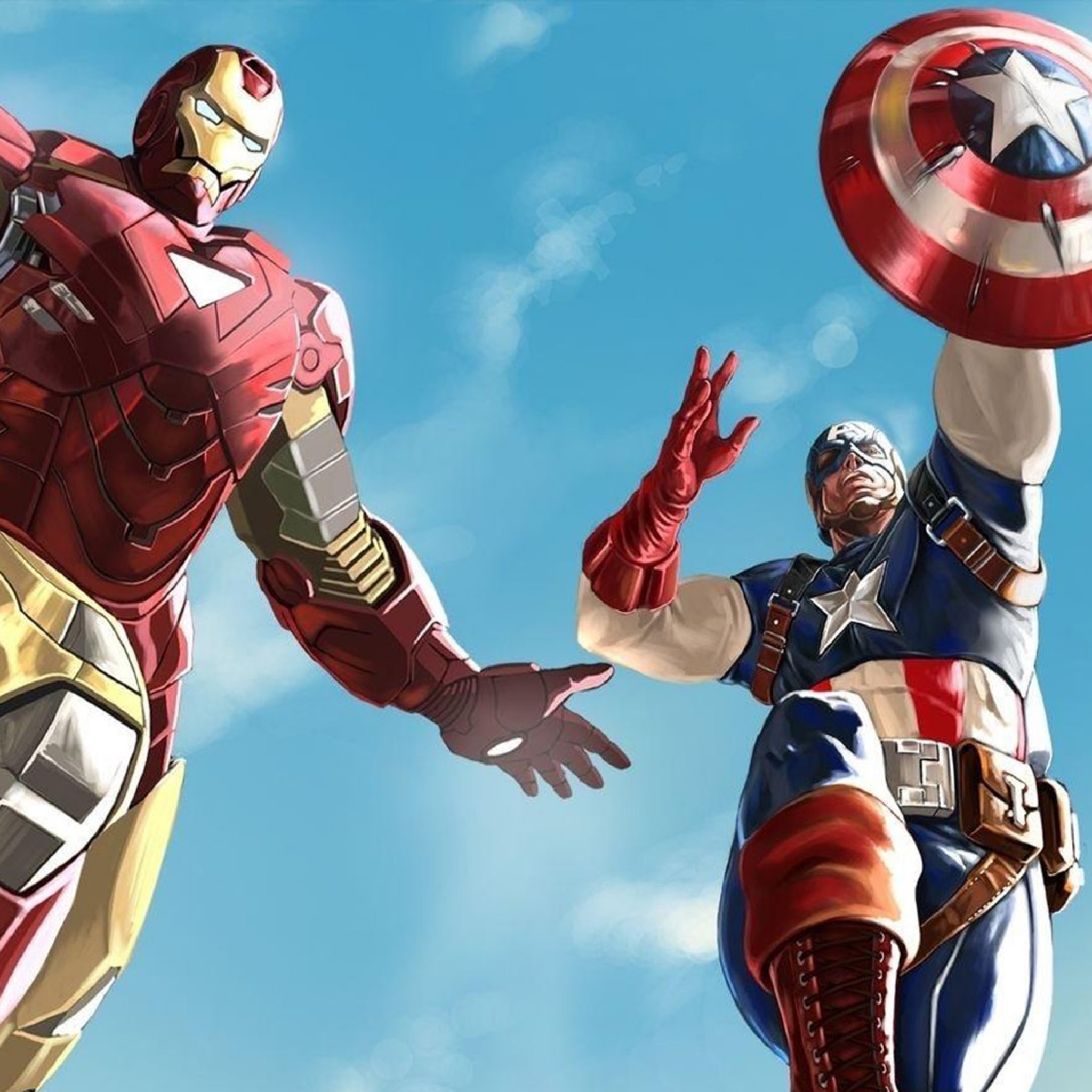 The Avengers Iron Man Captain America - Captain America Iron Man Hulk , HD Wallpaper & Backgrounds