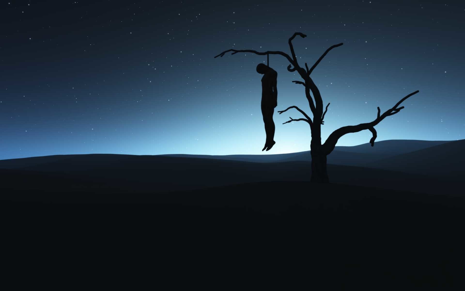 Scary Wallpapers Concert Creepy Design 154 Backgrounds - Hanging Man On The Tree , HD Wallpaper & Backgrounds