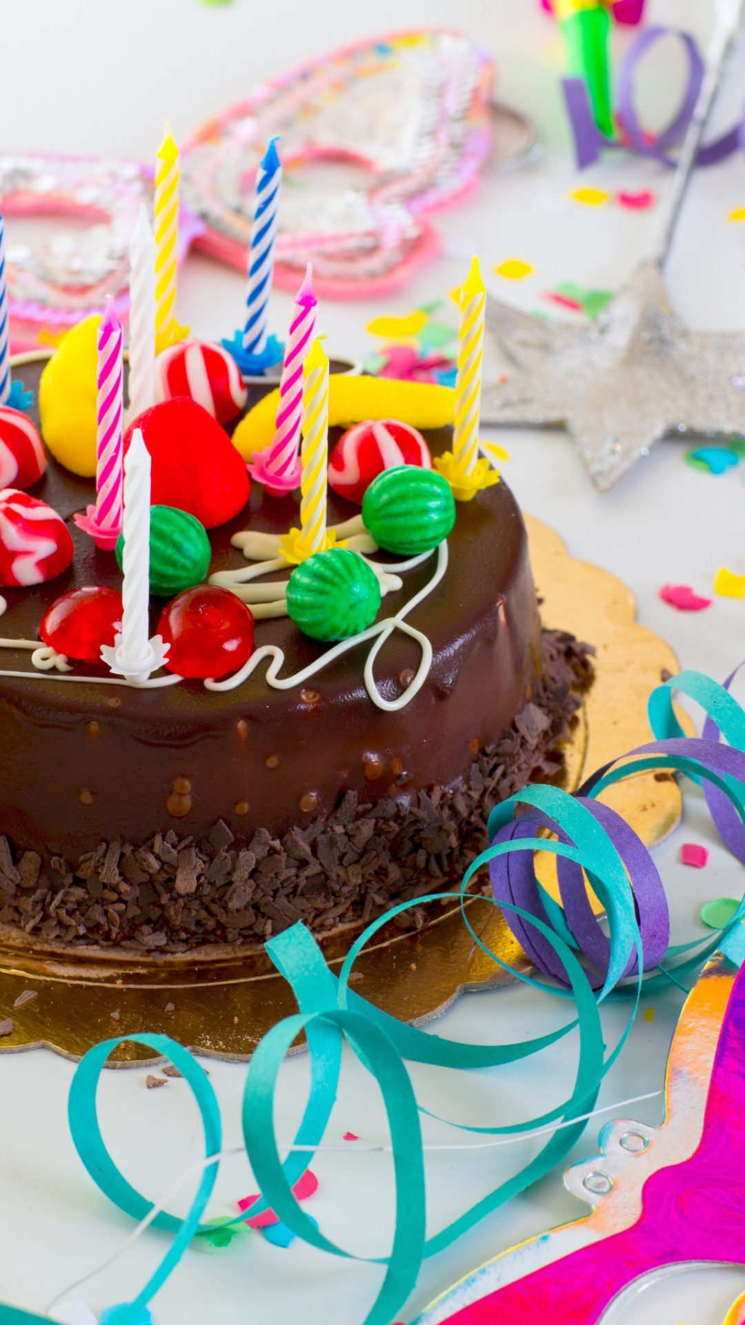 Happy Birthday Chocolate Cake Cards , HD Wallpaper & Backgrounds