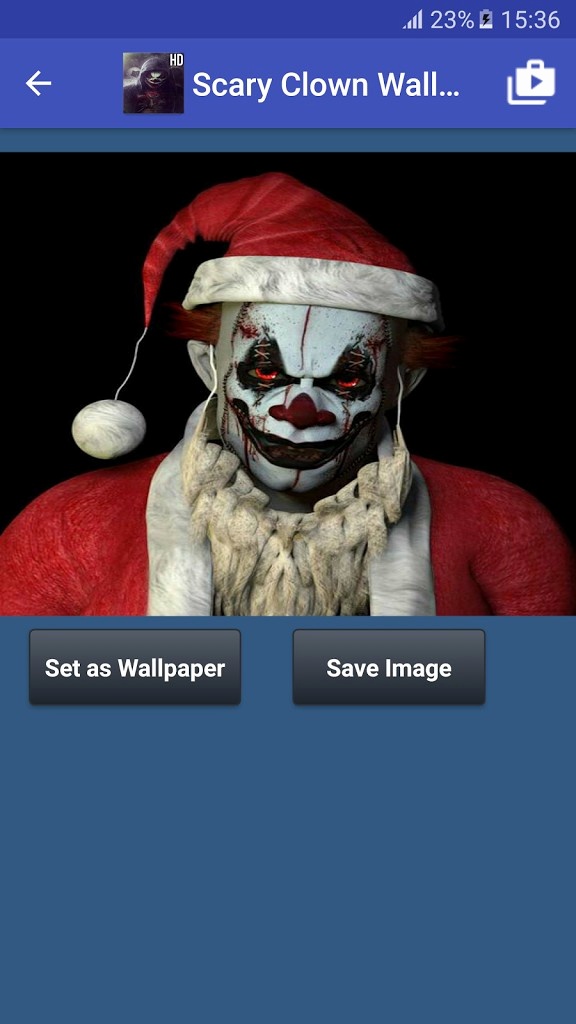 Evil Clown Wallpapers Beautiful Wallpaper Android Horror - Scary Santa , HD Wallpaper & Backgrounds