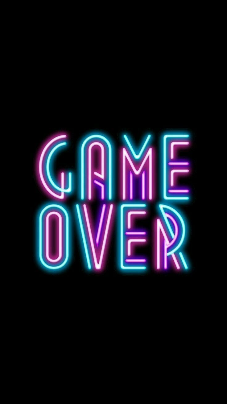 Game Over Screen Wallpaper, Wallpaper S, Wallpaper - Neon Sign , HD Wallpaper & Backgrounds