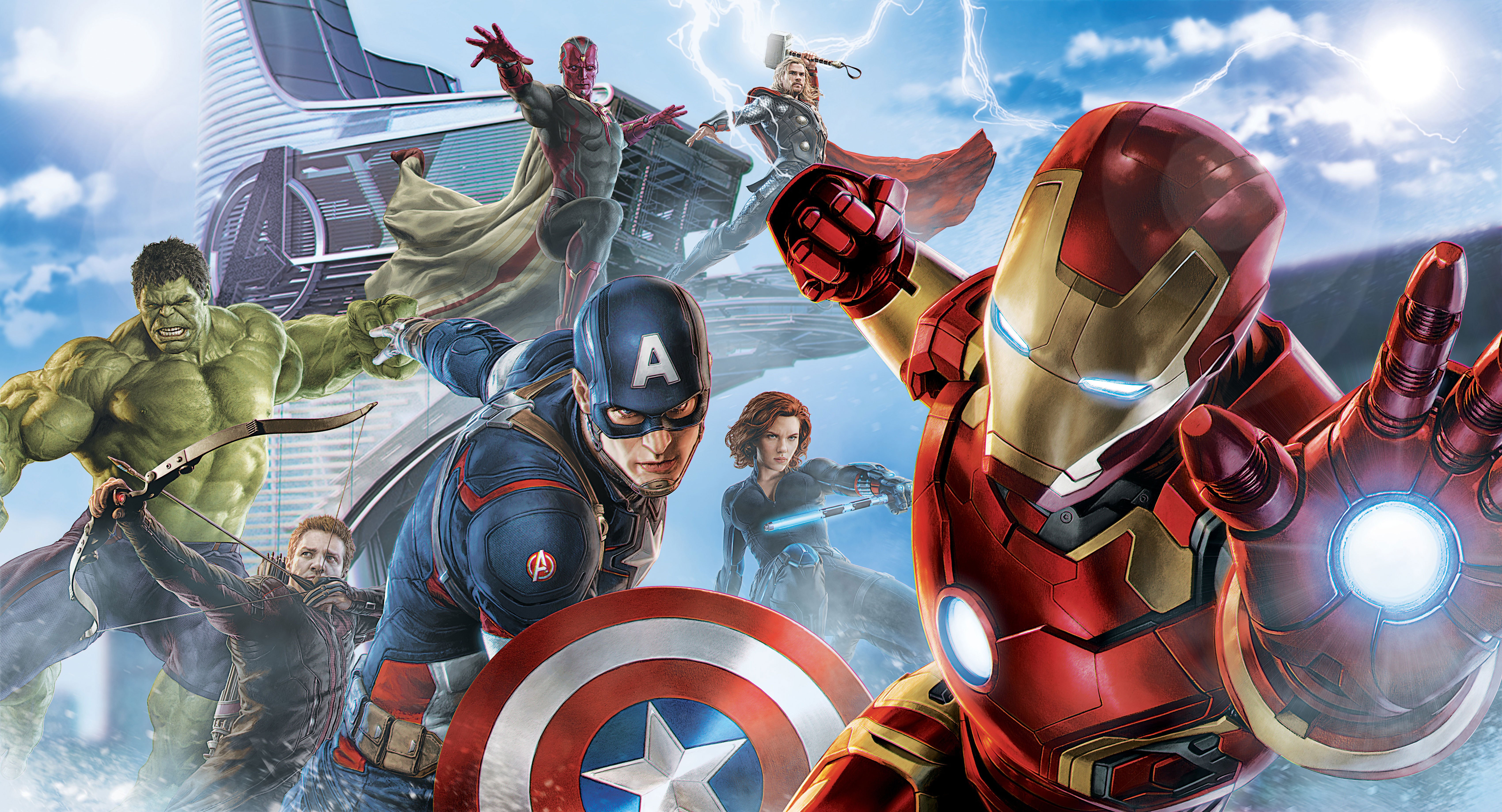Wonderful Avengers Wallpaper 24 For Concept With Avengers - Iron Man Captain America Thor , HD Wallpaper & Backgrounds