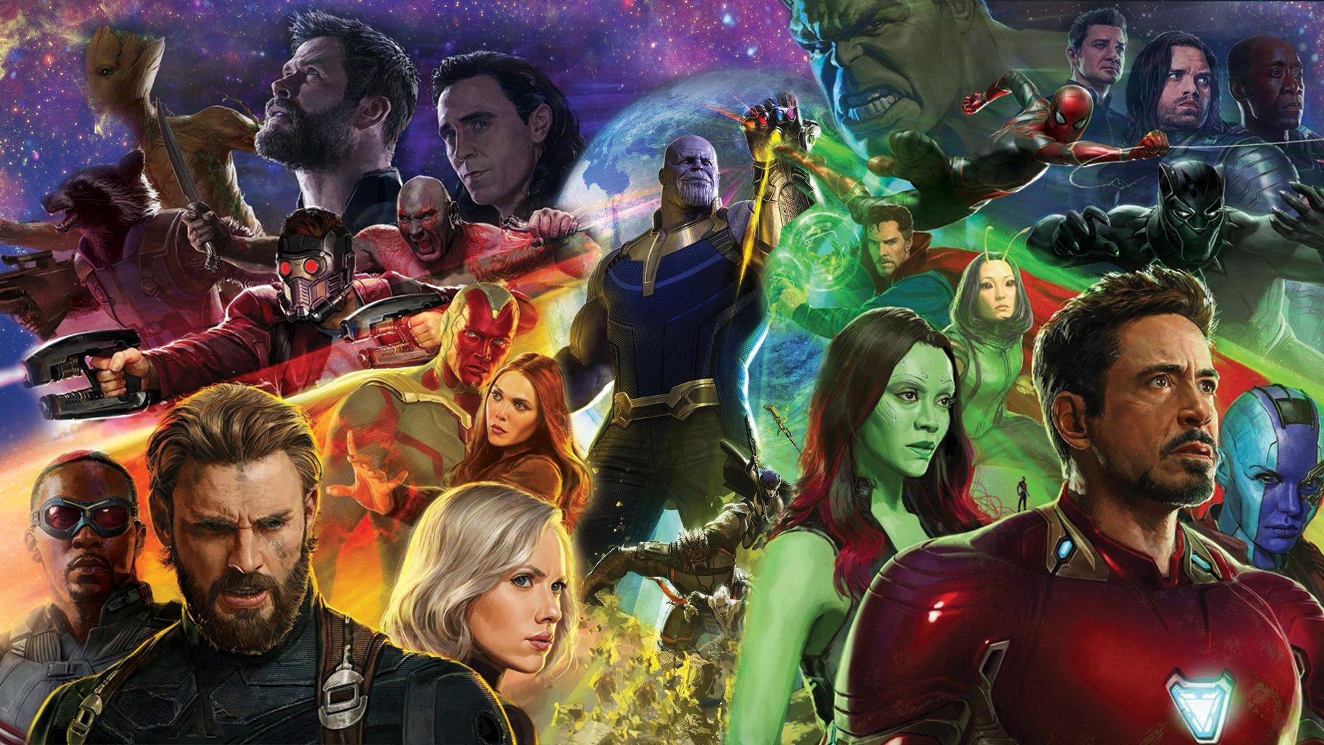 Avengers Infinity Widescreen Desktop Wallpaper - Avengers Infinity War Background , HD Wallpaper & Backgrounds