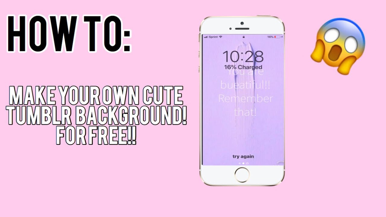 How To Make Cute Tumblr Wallpapers - Iphone , HD Wallpaper & Backgrounds