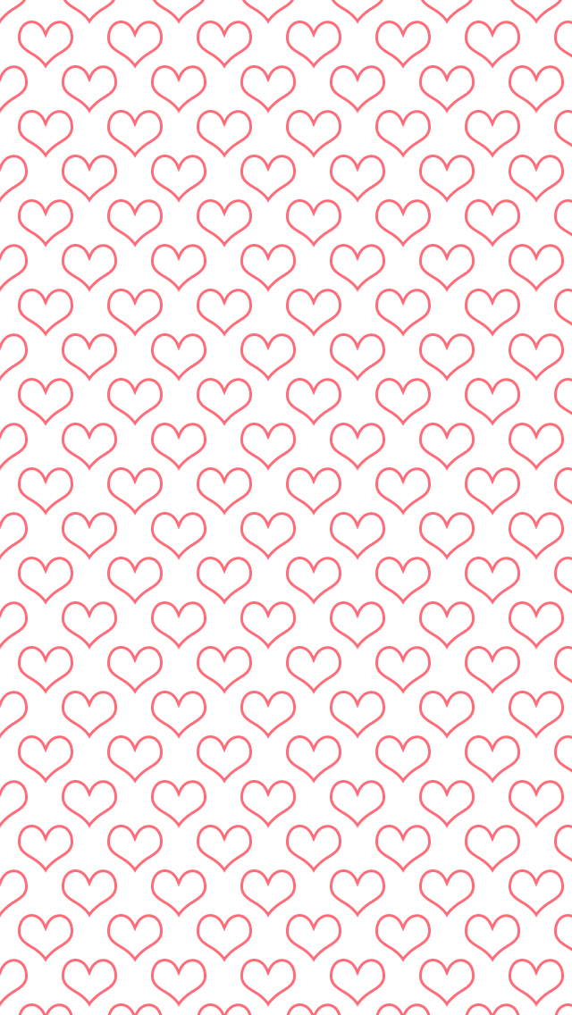 Heart Patterned Wallpaper - Hello Kitty Coloring Pages , HD Wallpaper & Backgrounds
