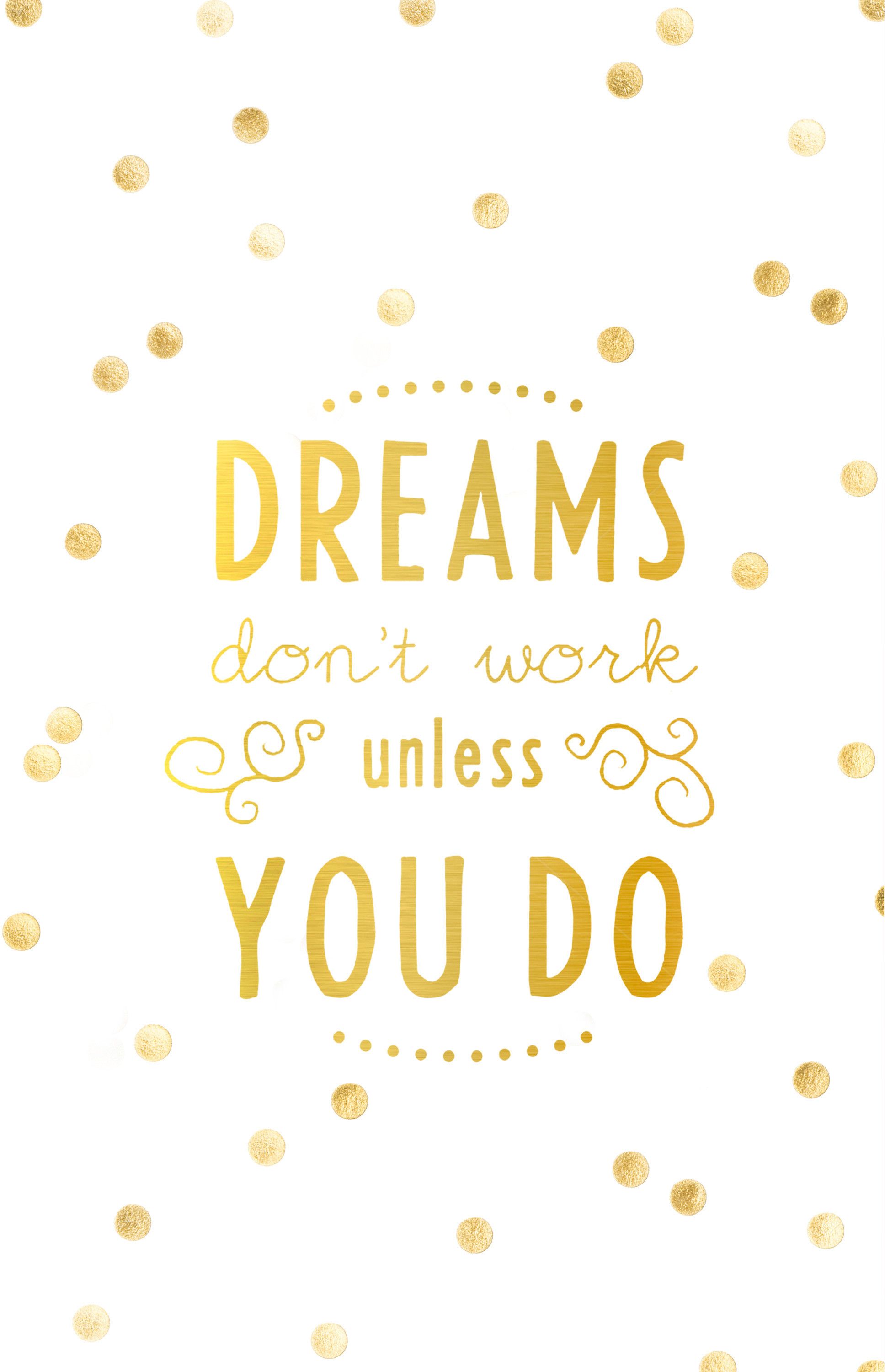 Tumblr Cute Wallpaper - Dreams Dont Work Unless You Do Iphone , HD Wallpaper & Backgrounds