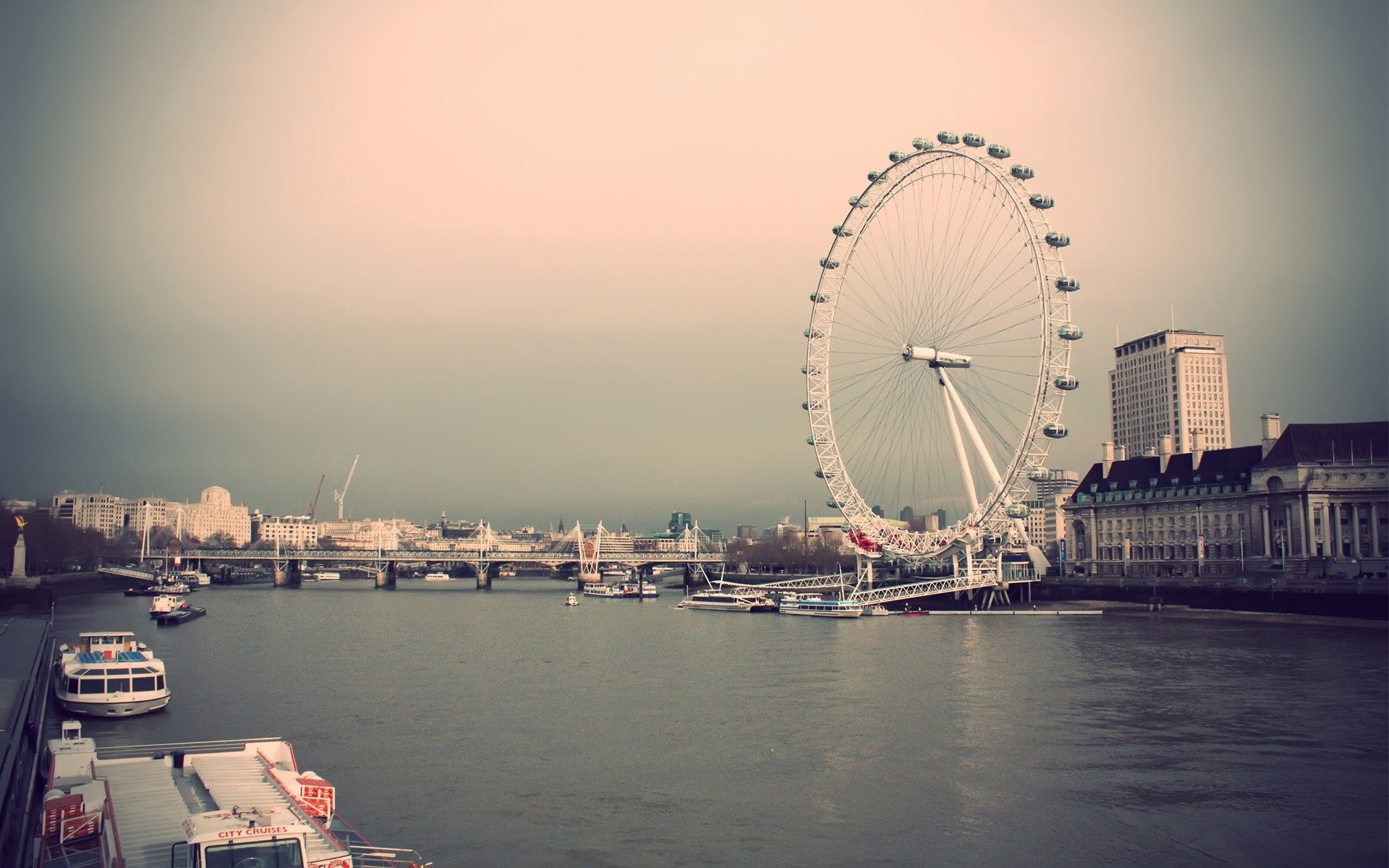 London Tumblr Desktop Wallpapers - London Eye , HD Wallpaper & Backgrounds