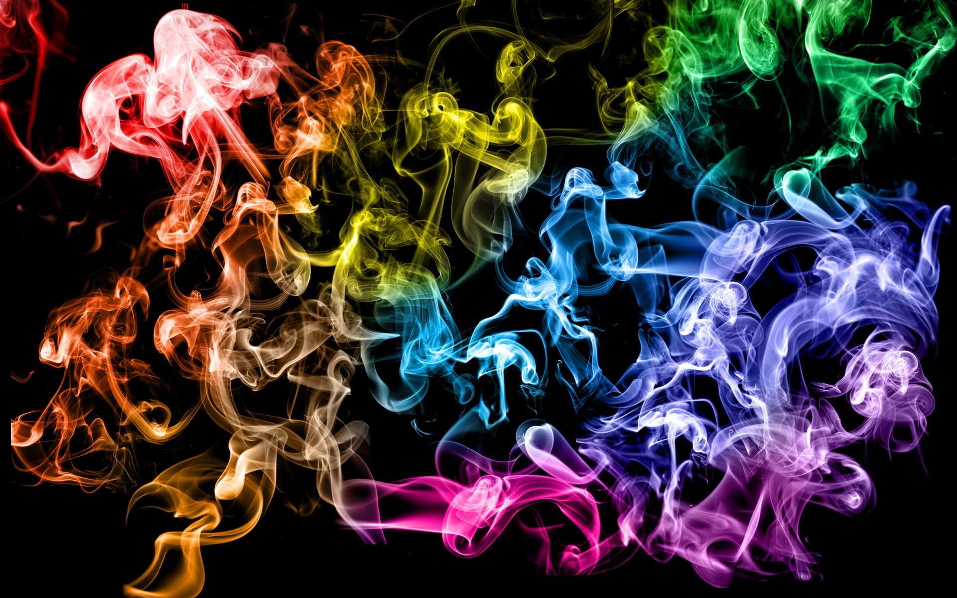 Abstract Style Smoke Wallpaper Background - Colorful Smoke , HD Wallpaper & Backgrounds