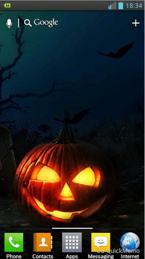 Halloween Hd Live Wallpaper Image 6 Thumbnail - Tema Daun Ganja Bergerak , HD Wallpaper & Backgrounds