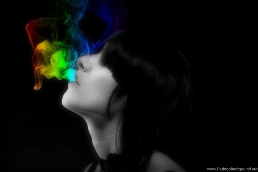 Rainbow Smoke Wallpaper - Rainbow Smoke , HD Wallpaper & Backgrounds