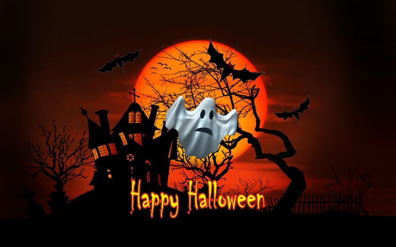 Full Size Of Best Android Halloween Live Wallpaper - Haunted House Silhouette Hd , HD Wallpaper & Backgrounds