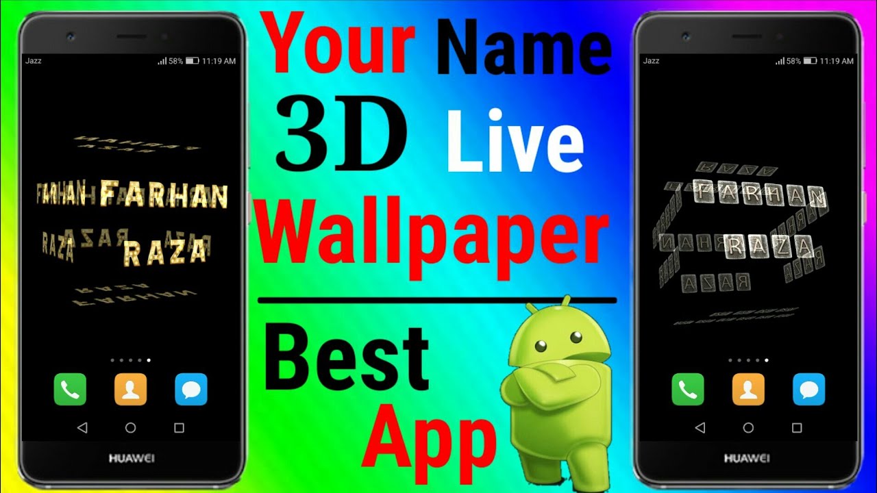 3d My Name Live Wallpaper - Android , HD Wallpaper & Backgrounds