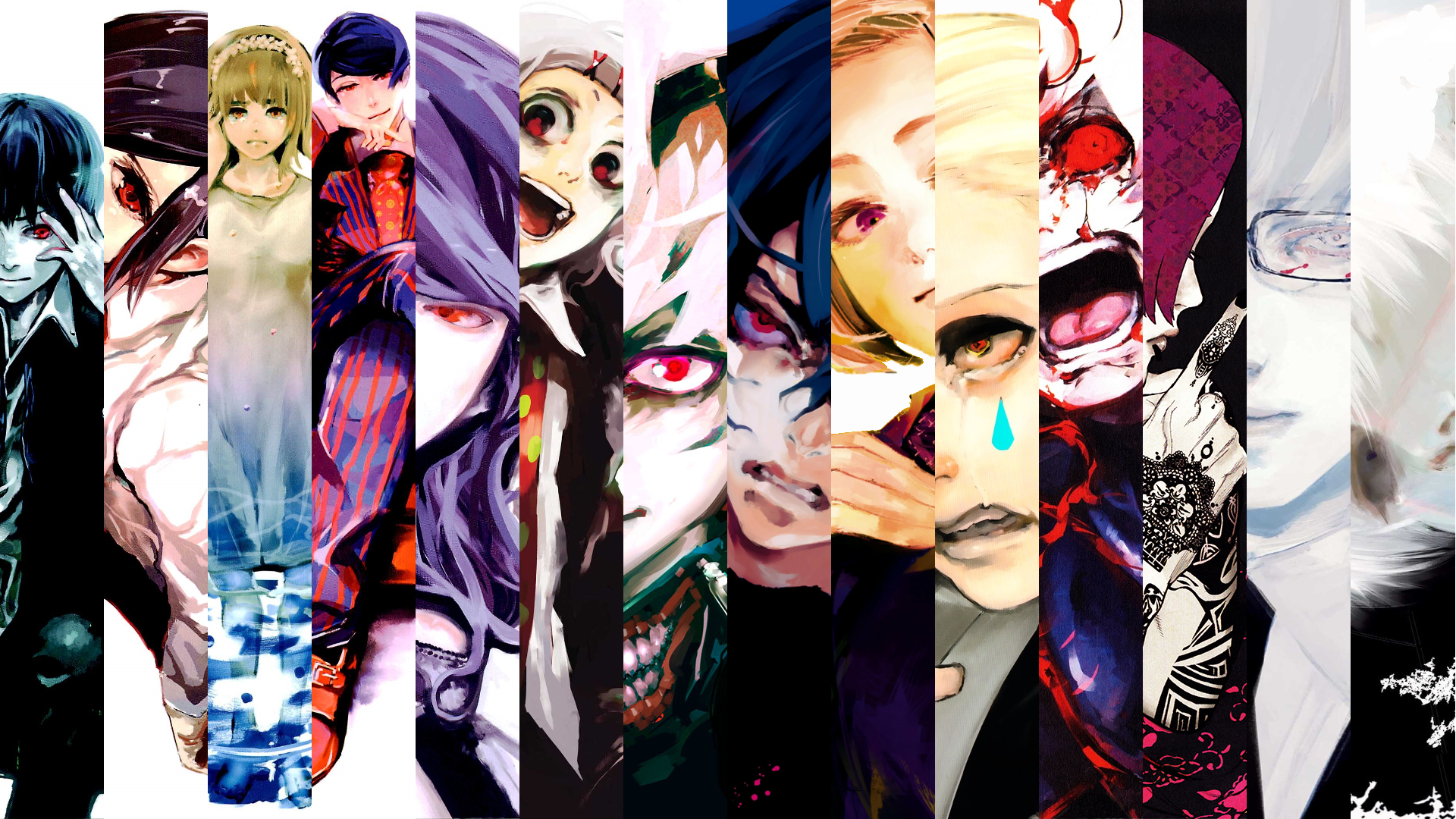 All Tokyo Ghoul Volume Covers Wallpaper [1920x1080] - Tokyo Ghoul Wallpaper All , HD Wallpaper & Backgrounds