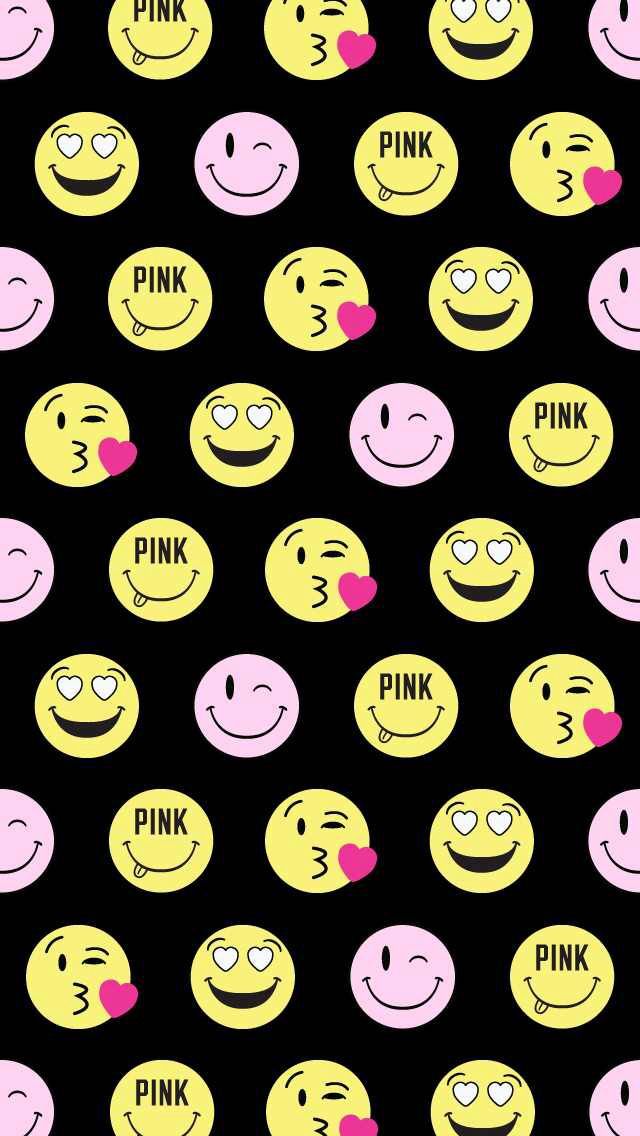 Pink Iphone Emojis Png Pink Wallpaper » 4k Pictures - Emoji Wallpaper Iphone 6 , HD Wallpaper & Backgrounds