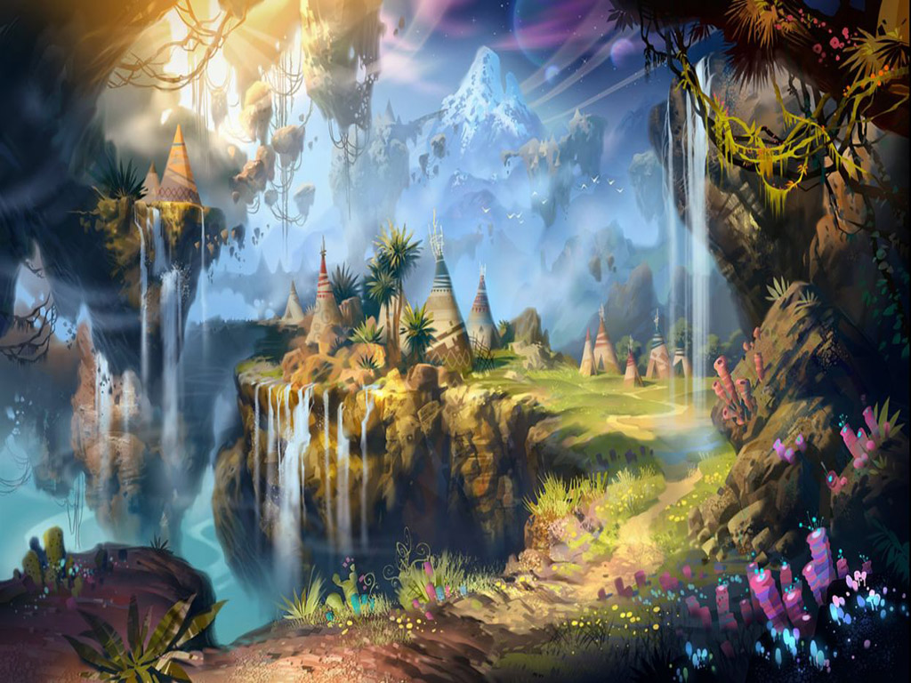 Fairytale Wallpaper For Kids - Fantasy Landscape Wallpaper Hd , HD Wallpaper & Backgrounds