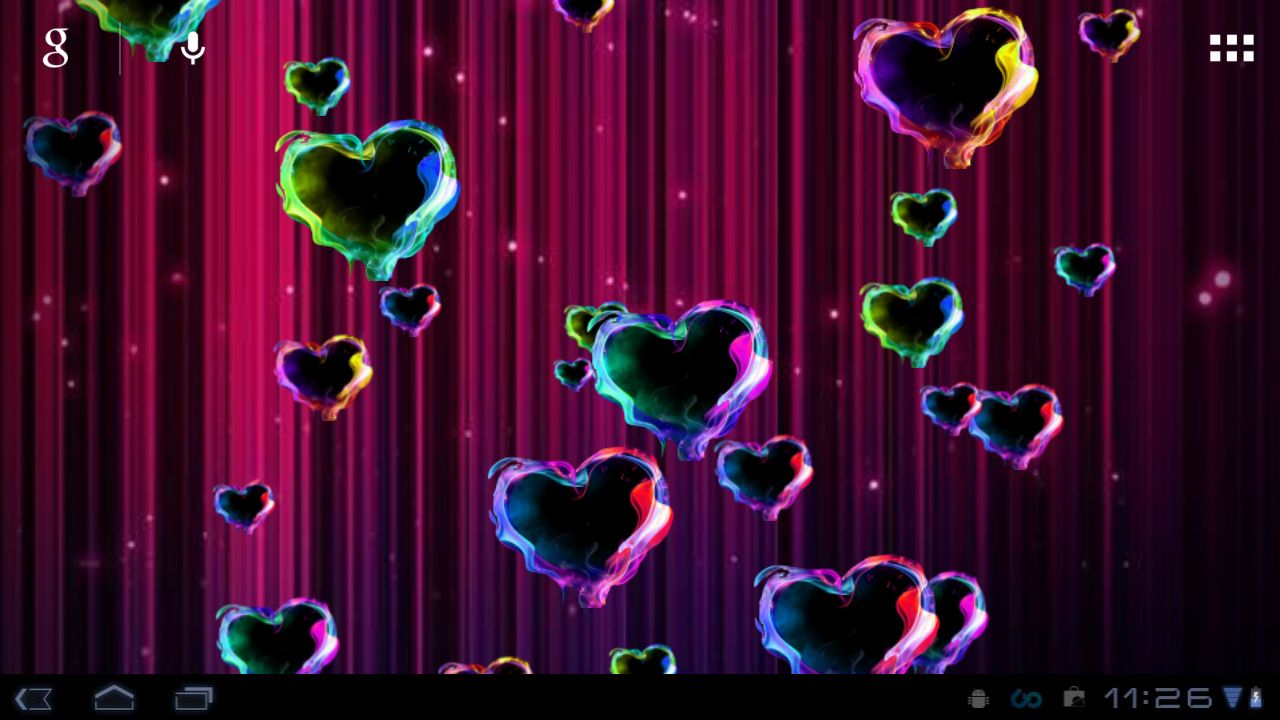 Purple Live Wallpaper - Heart , HD Wallpaper & Backgrounds