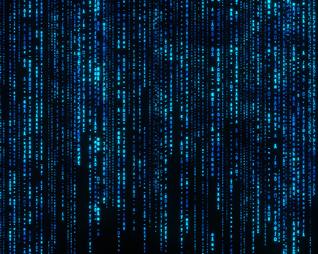 The Matrix Wallpaper Hq - Matrix Blue , HD Wallpaper & Backgrounds