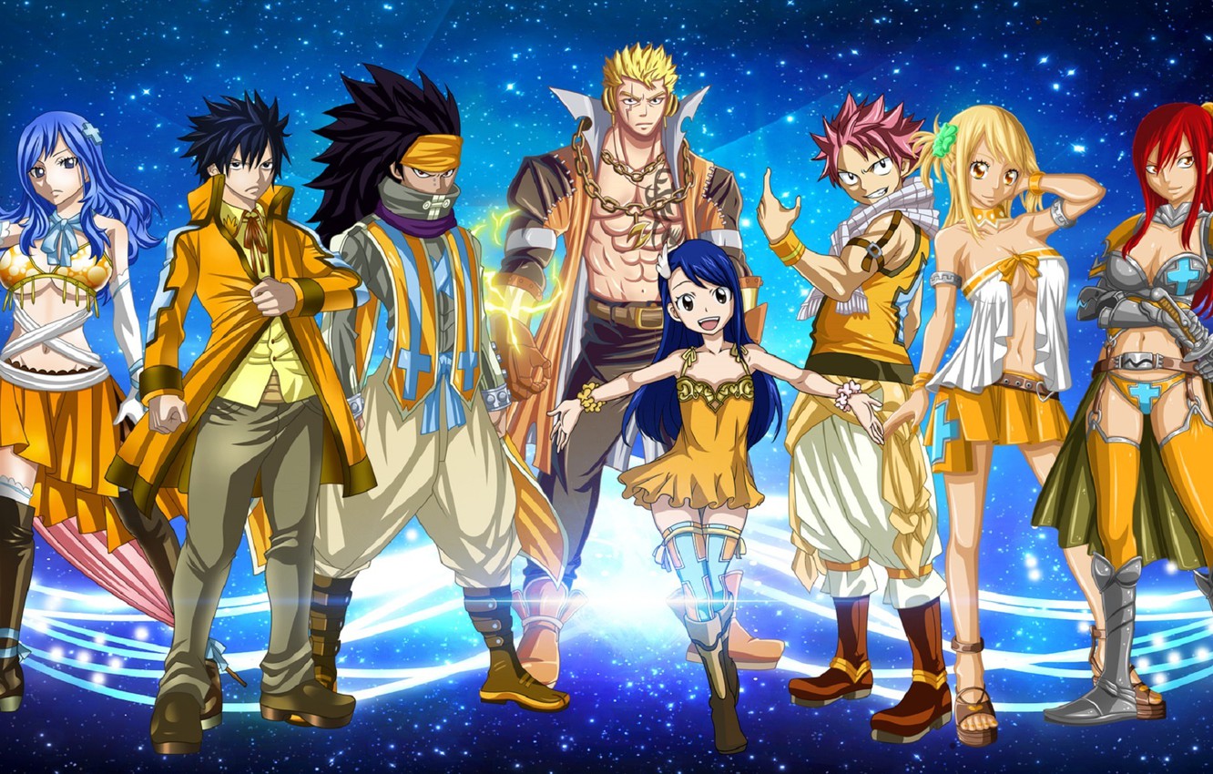 Photo Wallpaper Anime, Art, Characters, Fairy Tail - Fairy Tail Full Hd , HD Wallpaper & Backgrounds