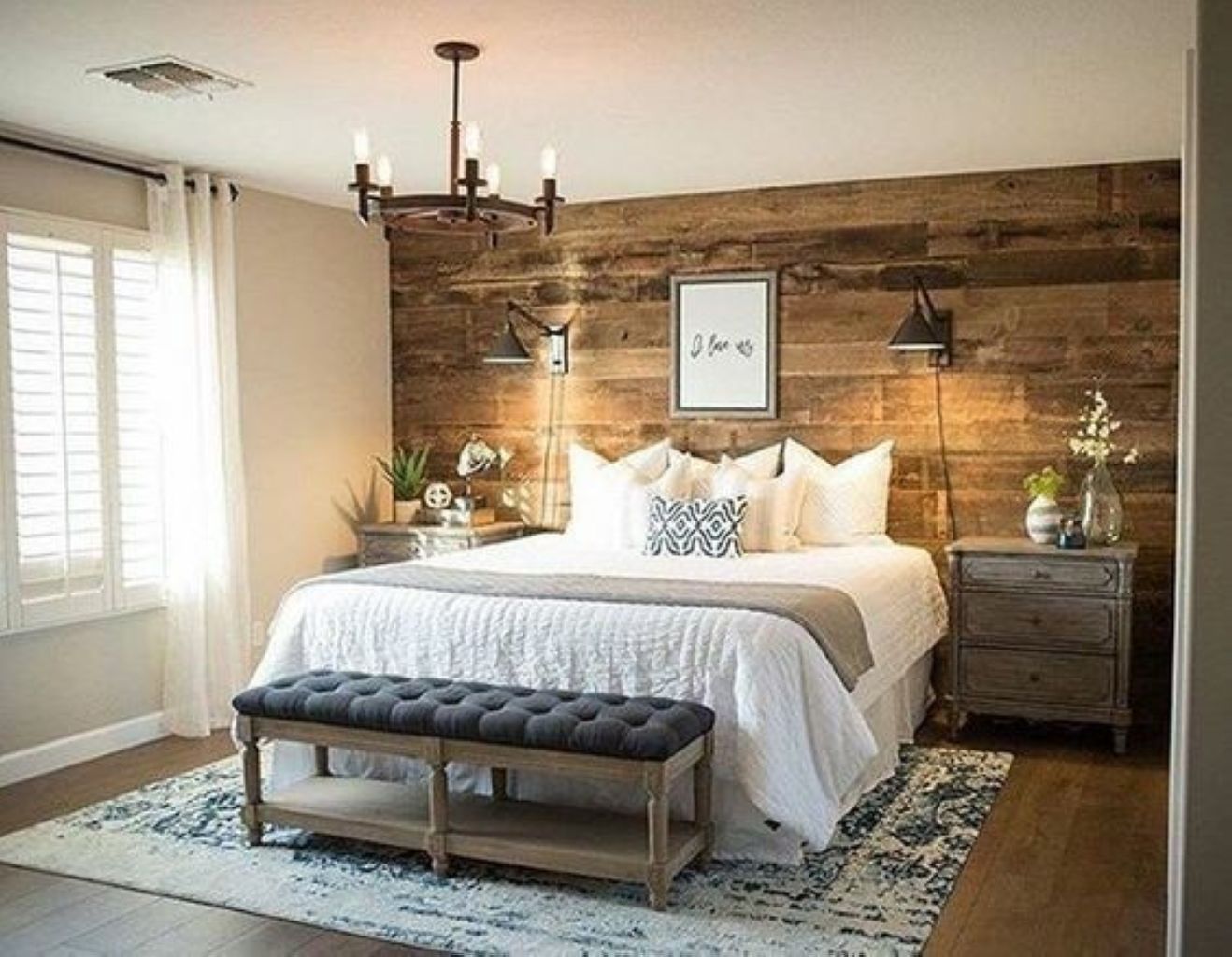 Wallpaper Kamar Tidur Bernuansa Natural - Master Bedroom Bedroom Decor Ideas 2018 , HD Wallpaper & Backgrounds