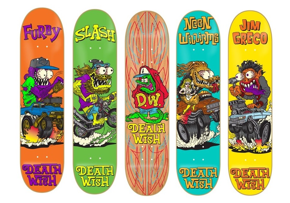 Deathwish Creeps Ii Skateboard Decks - Rat Fink Skateboard Deck , HD Wallpaper & Backgrounds