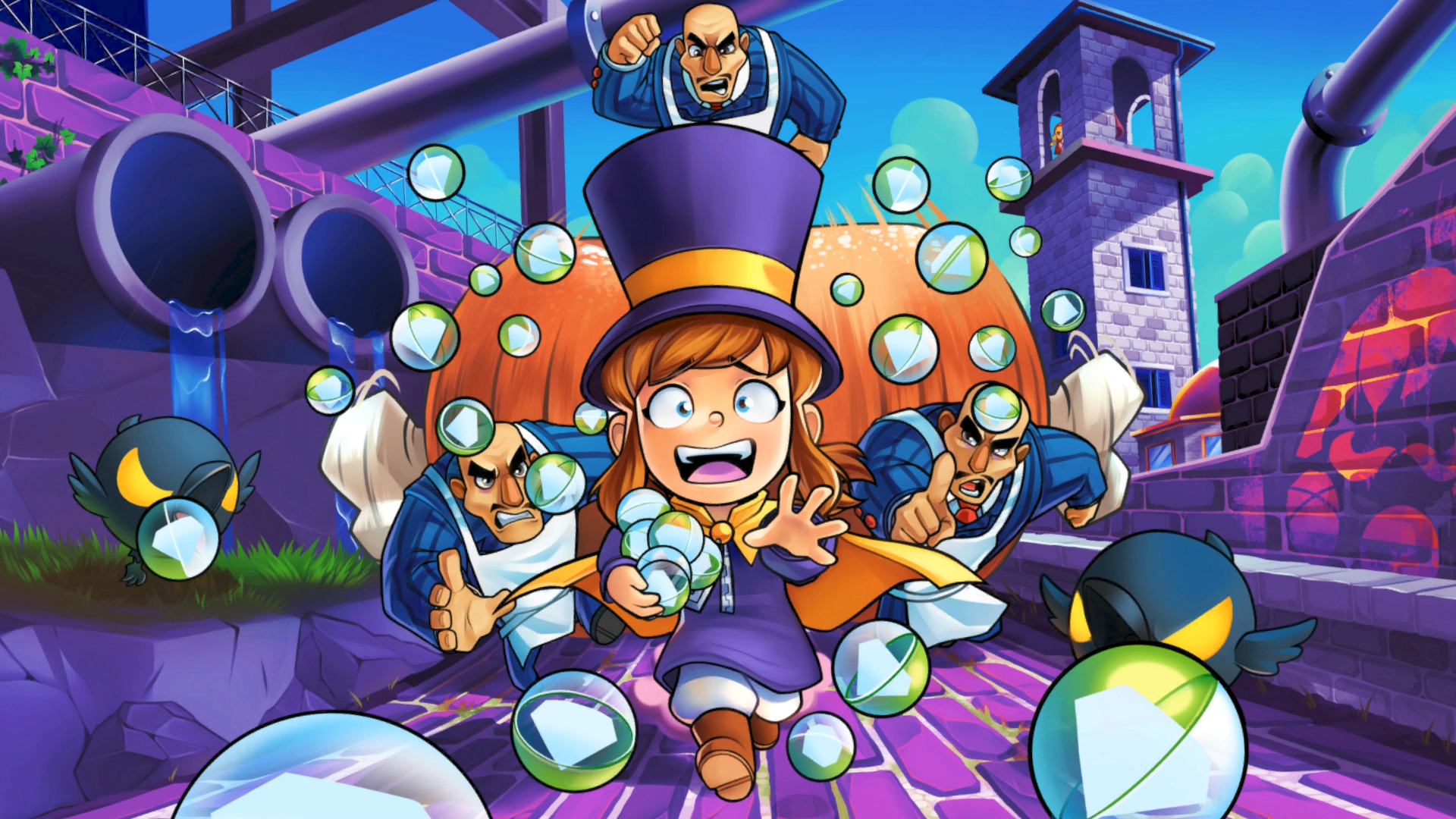 Collect A Thon - Hat In Time Loading Screens , HD Wallpaper & Backgrounds