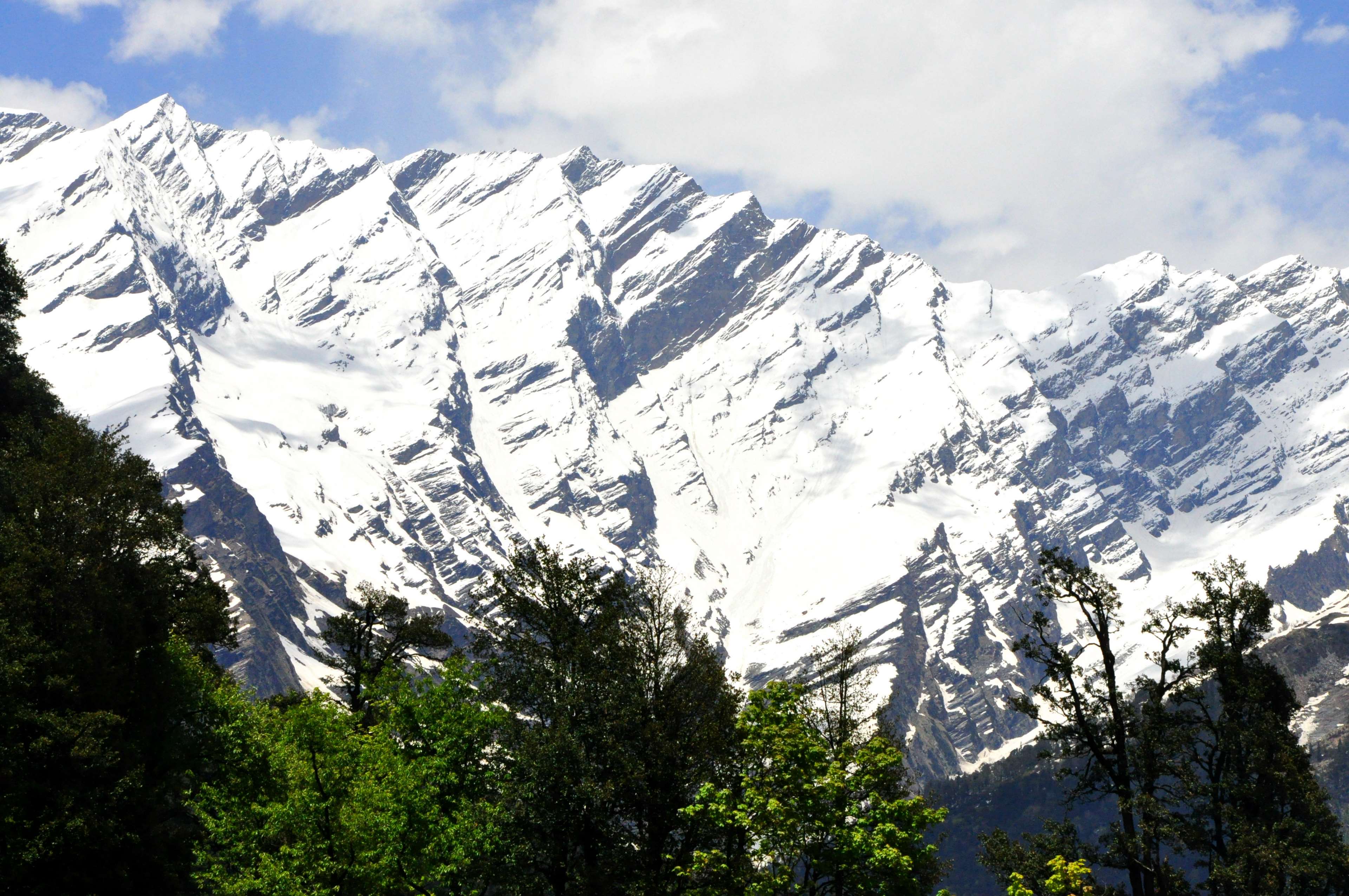 Mountain, Mountain Top, Snow Capped Mountains, Winter - Manali, Himachal Pradesh , HD Wallpaper & Backgrounds