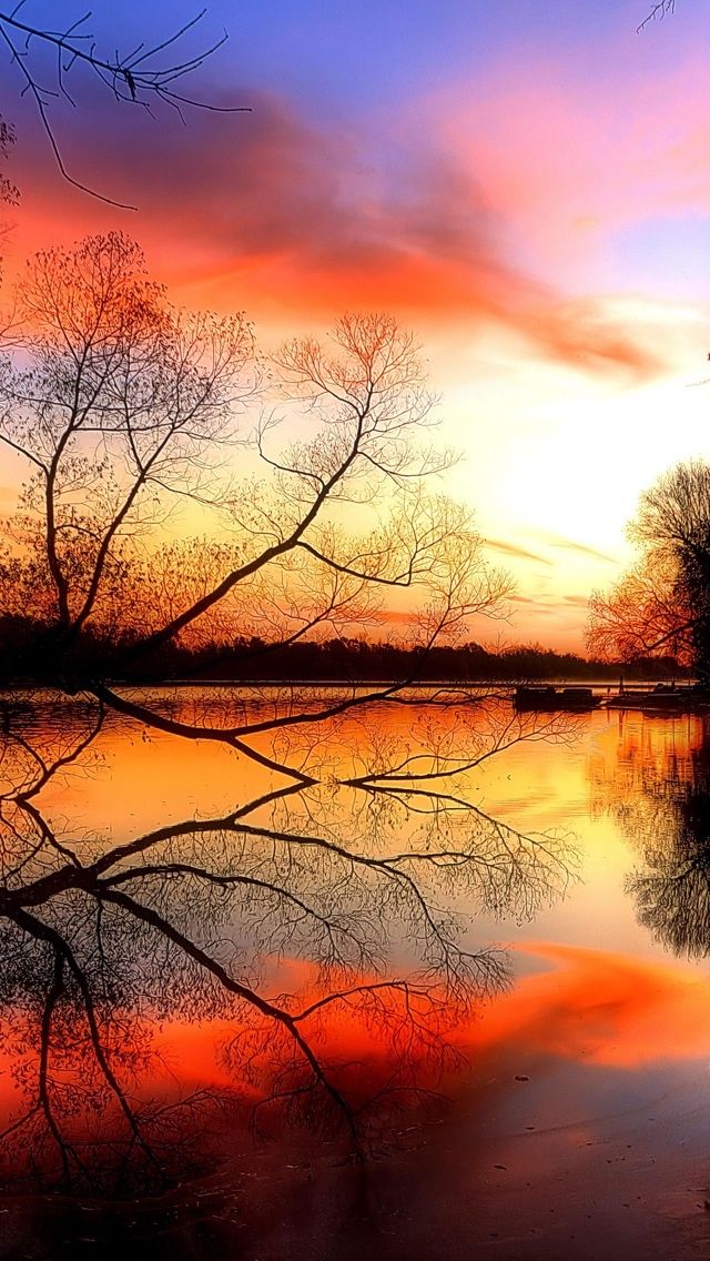 Sunrise Sunset Wallpaper - Nature Peaceful Sunrise Beautiful , HD Wallpaper & Backgrounds