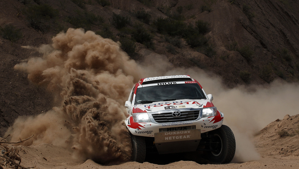 Dakar, The Front, Hilux, Rally, Dakar, Turn, Toyota, - Toyota Hilux Dakar 4k , HD Wallpaper & Backgrounds