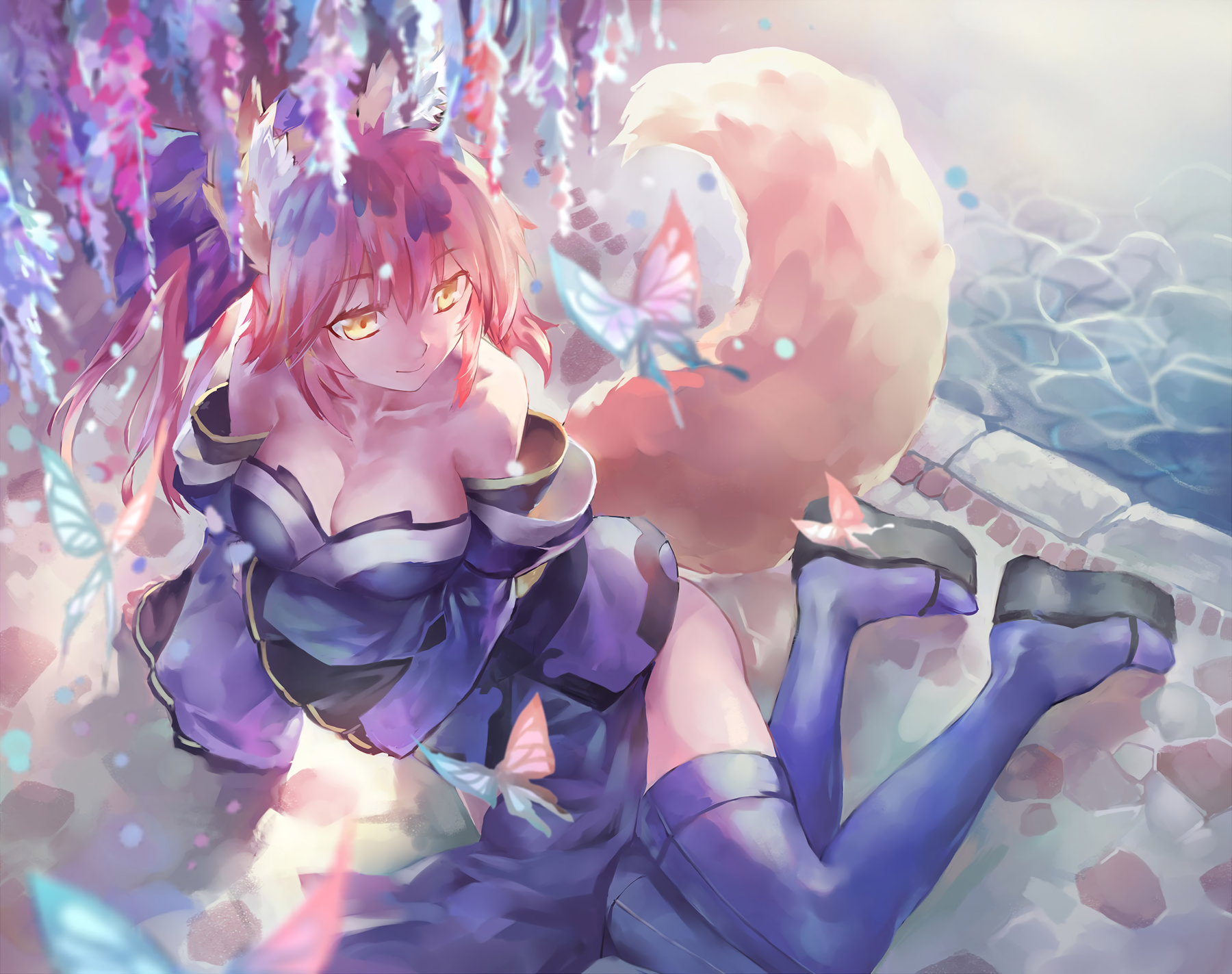 Fategrand Order Fateextra Caster Wallpaper Fate Extra Tamamo Saber Hd Wallpaper Backgrounds Download