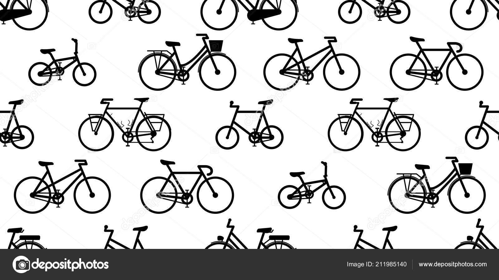 Bicicleta De Patrones Sin Fisuras Ciclismo Aislado - Bicycle Pattern , HD Wallpaper & Backgrounds