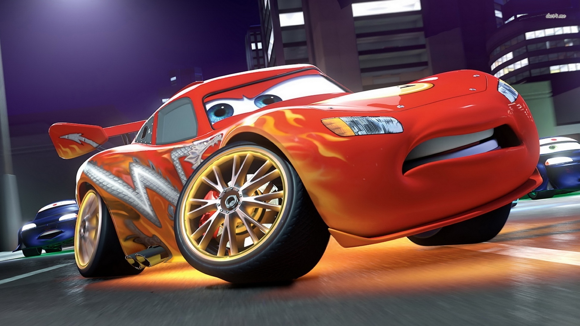Akhuratha Poster Movie Cars 2 Cars Car Hd Wallpaper - Lightning Mcqueen In Cars 2 , HD Wallpaper & Backgrounds