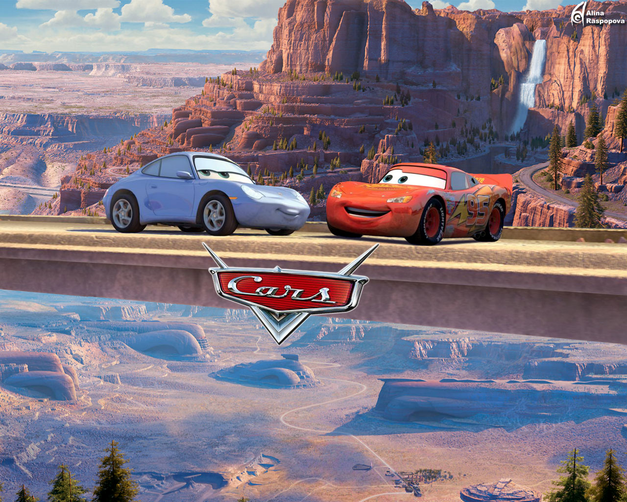 1024 X 819 Cars Movie Wallpaper - Grand Canyon Cars Movie , HD Wallpaper & Backgrounds