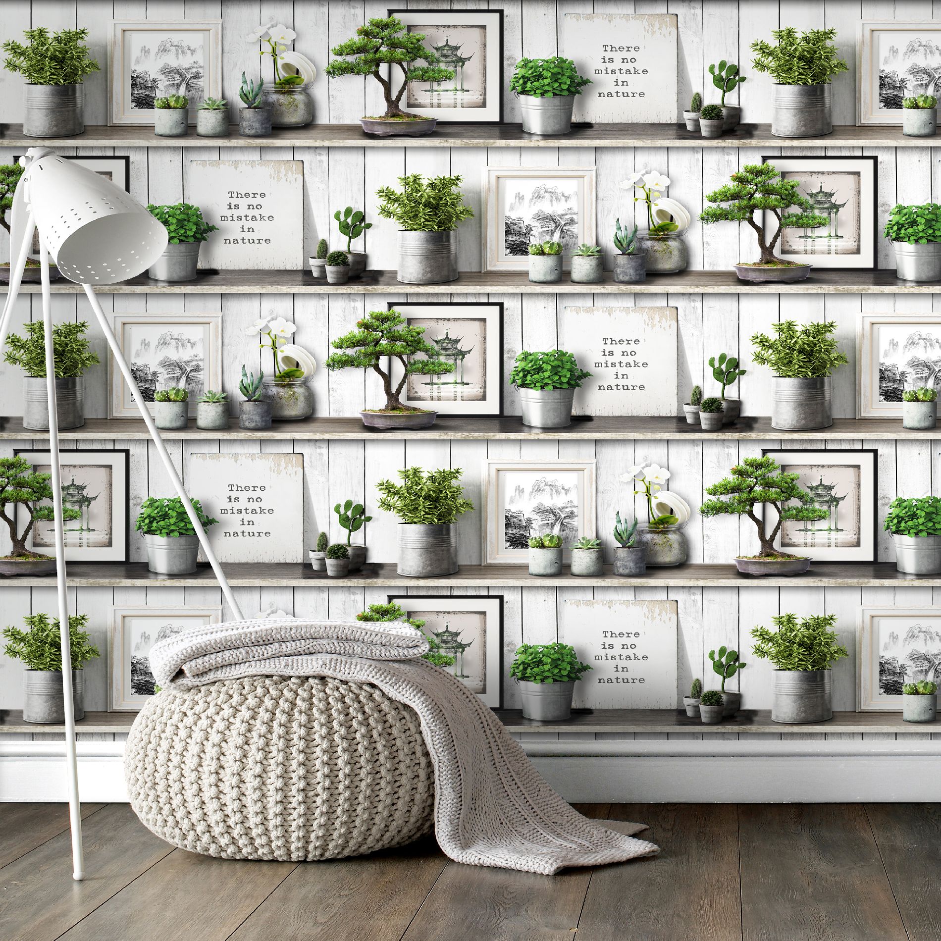 Details About Superfresco Easy Green Etagere Wallpaper - Papier Peint Trompe L Oeil , HD Wallpaper & Backgrounds