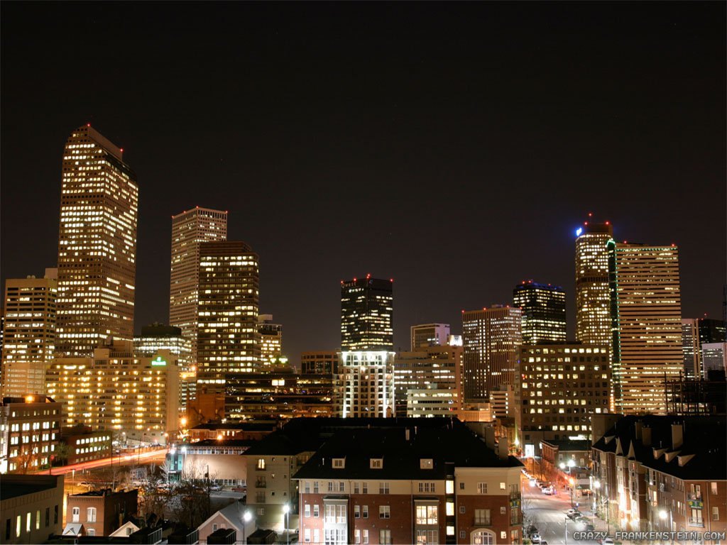 Nightscape Wallpaper - Denver City At Night , HD Wallpaper & Backgrounds