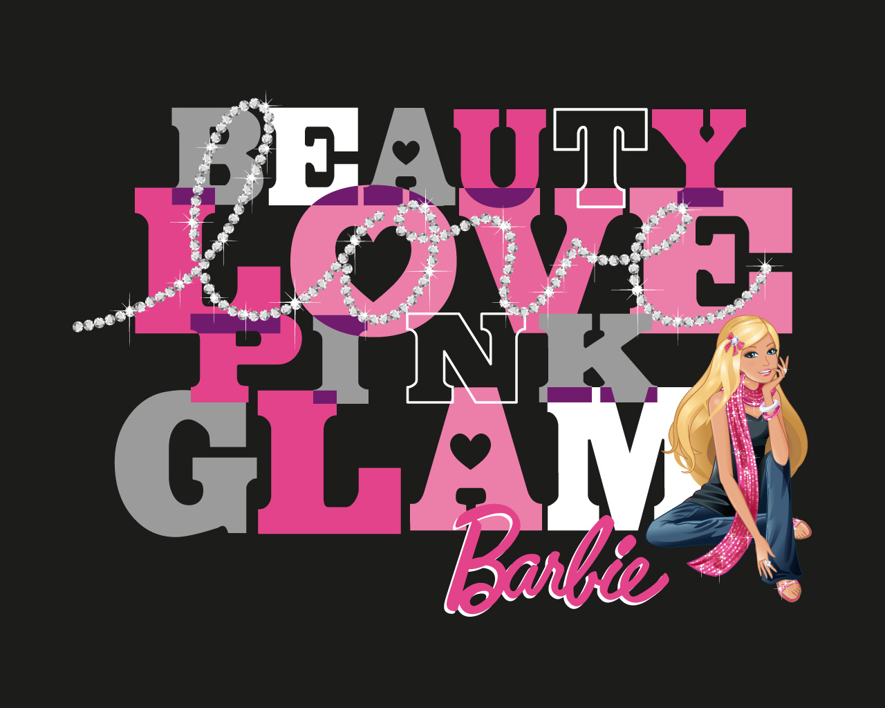 1barbiemoviefan Images Barbie Hd Wallpaper And Background - Barbie Logo Black Background , HD Wallpaper & Backgrounds