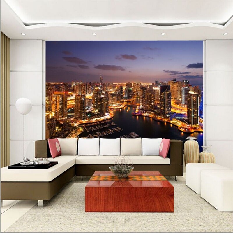 Custom Photo Wallpaper Large Living Room Sofa Tv Wall - Living Room , HD Wallpaper & Backgrounds