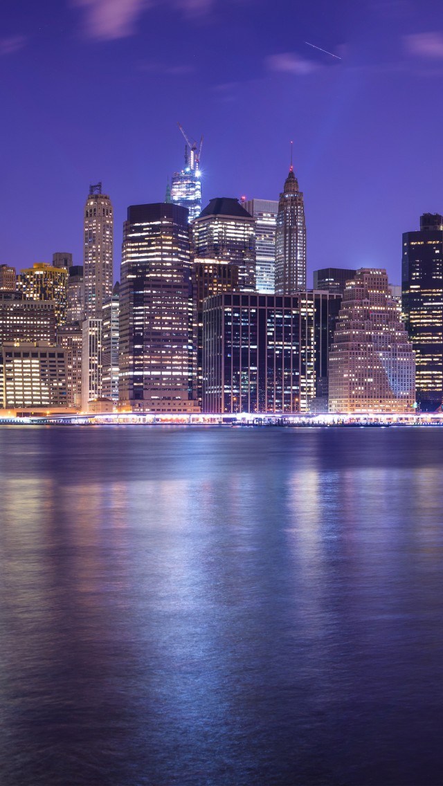 Wallpaper New York City East River Cityscape Nightscape - Fina Bilder New York , HD Wallpaper & Backgrounds