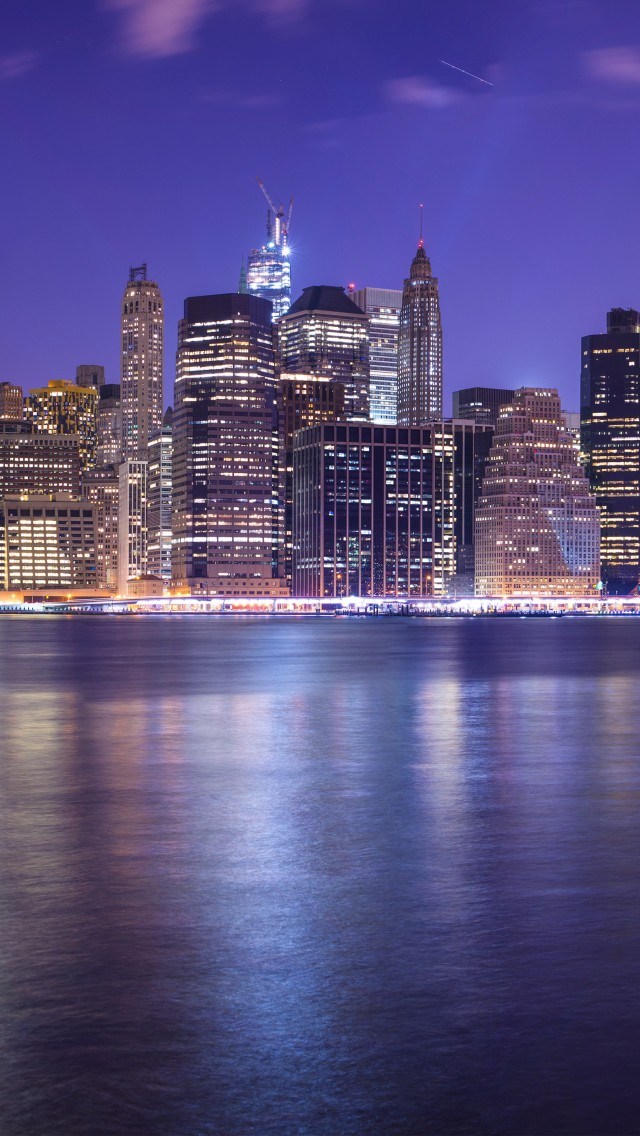 Wallpaper New York City East River Cityscape Nightscape Fina Bilder New York Hd Wallpaper Backgrounds Download