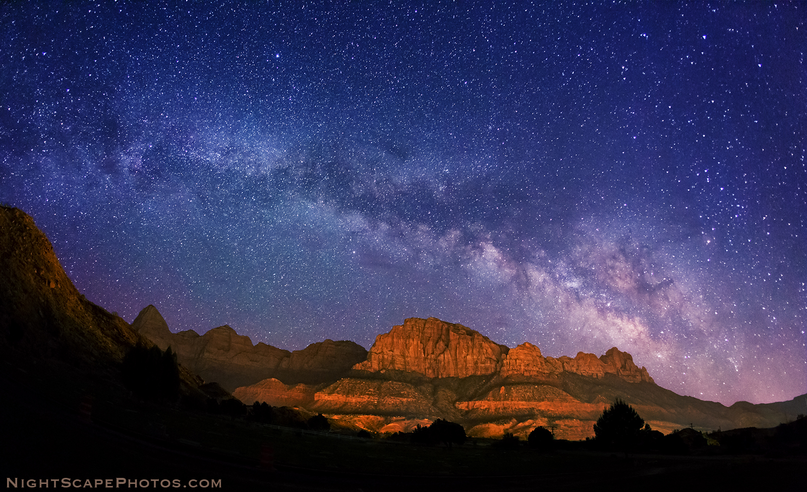 Zion National Park Milky Way , HD Wallpaper & Backgrounds