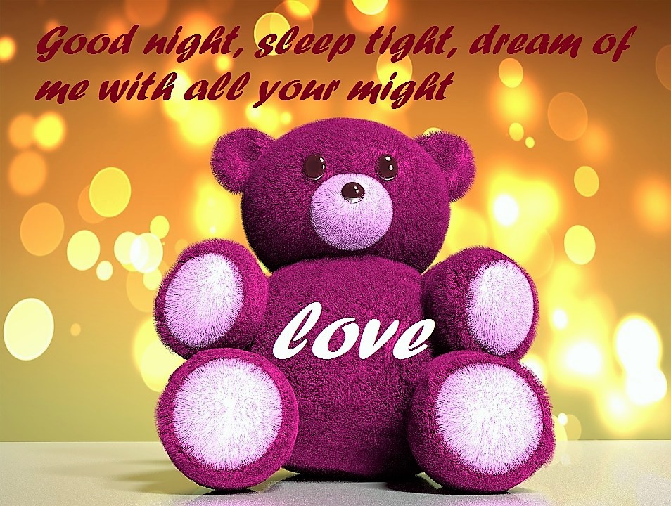 Teddy Good Night Wishes In - Good Morning Image Teddy , HD Wallpaper & Backgrounds