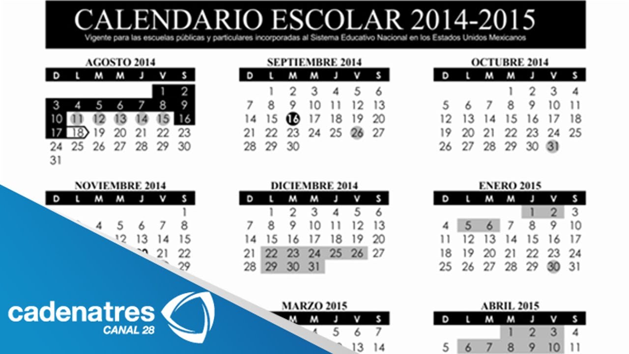 Sep Publica Calendario Escolar Del Período 2014 2015 - Calendario Escolar Republica Dominicana , HD Wallpaper & Backgrounds