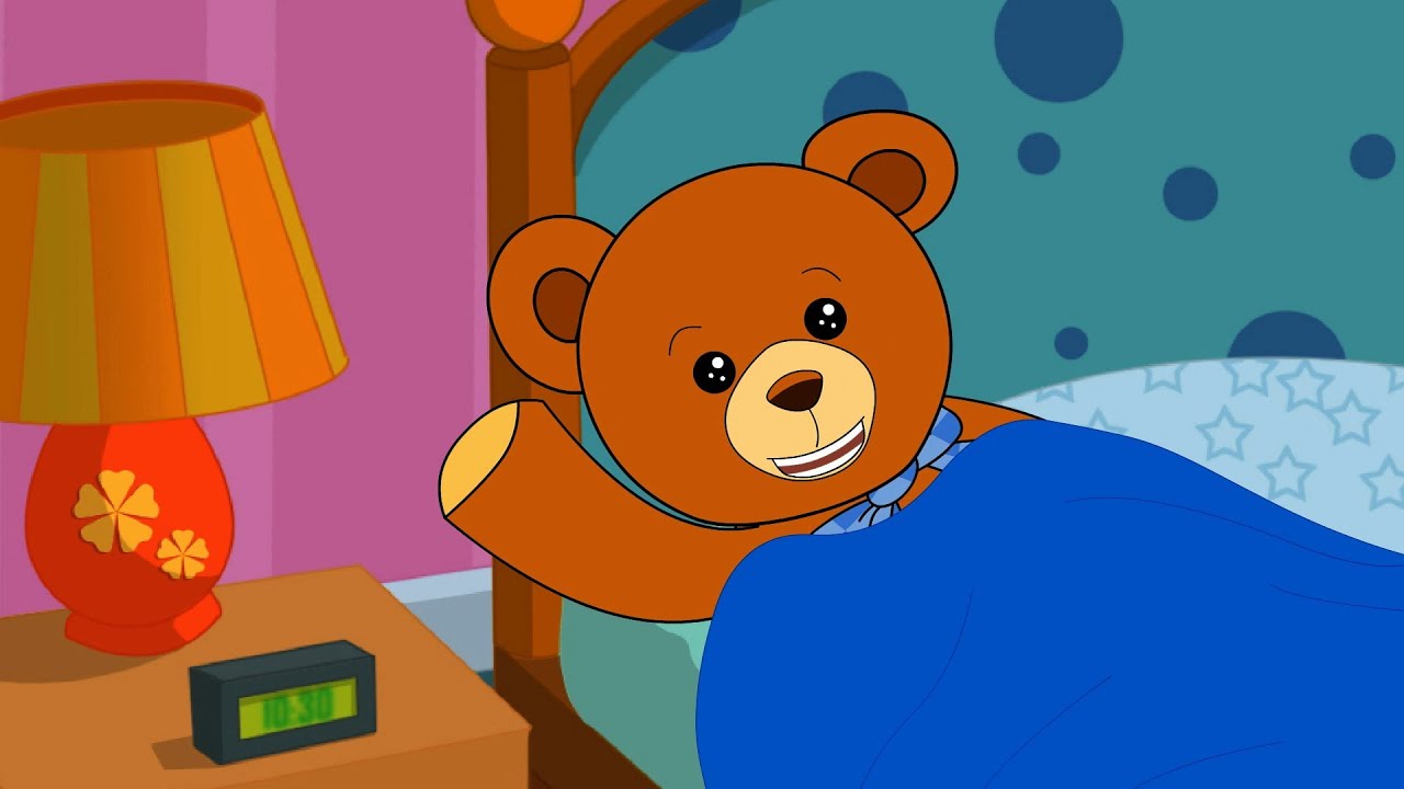 Teddy Bear Teddy Bear - Teddy Bear In Bed Cartoon , HD Wallpaper & Backgrounds