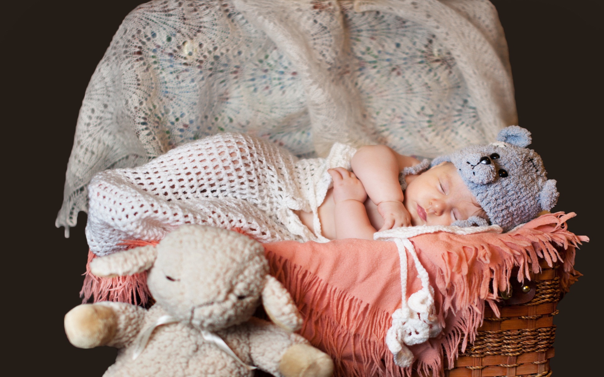 Good Night Sleeping New Born Baby - New Born Baby Good Night , HD Wallpaper & Backgrounds