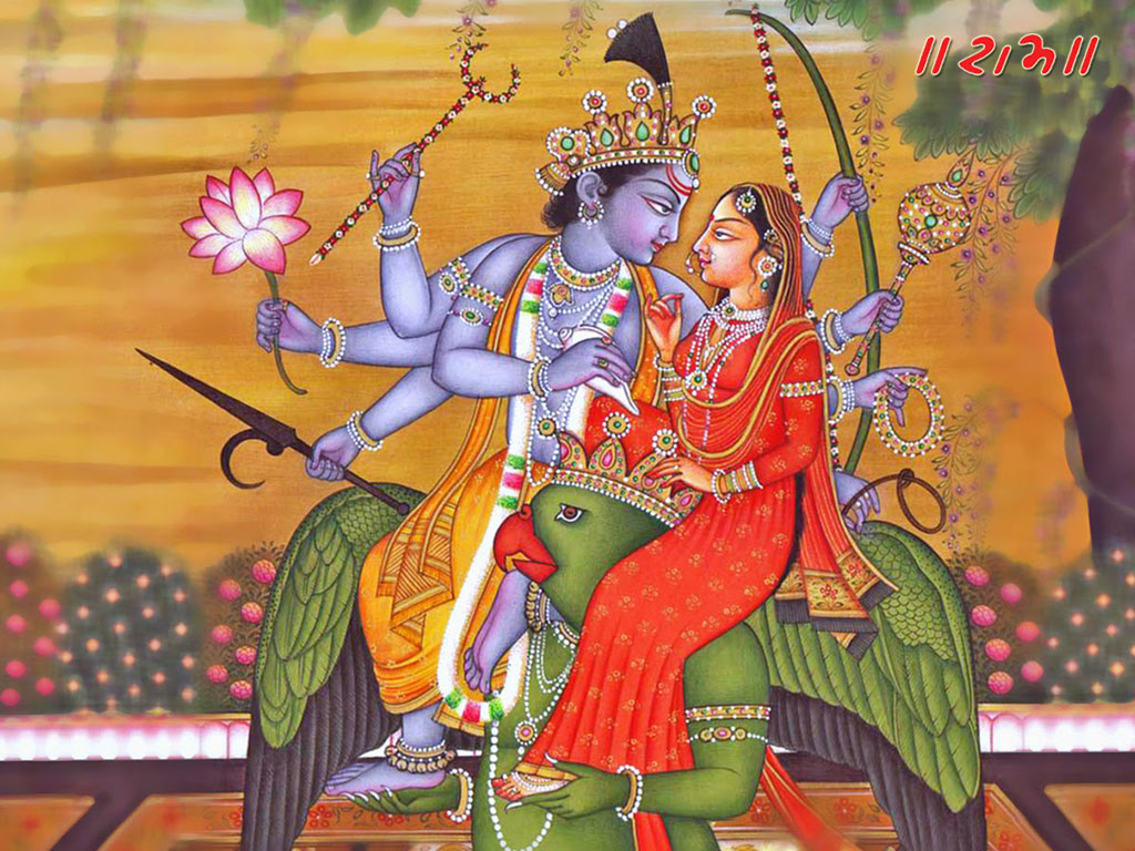 Vishnu Lakshmi Garuda - Garuda Vishnu And Lakshmi , HD Wallpaper & Backgrounds