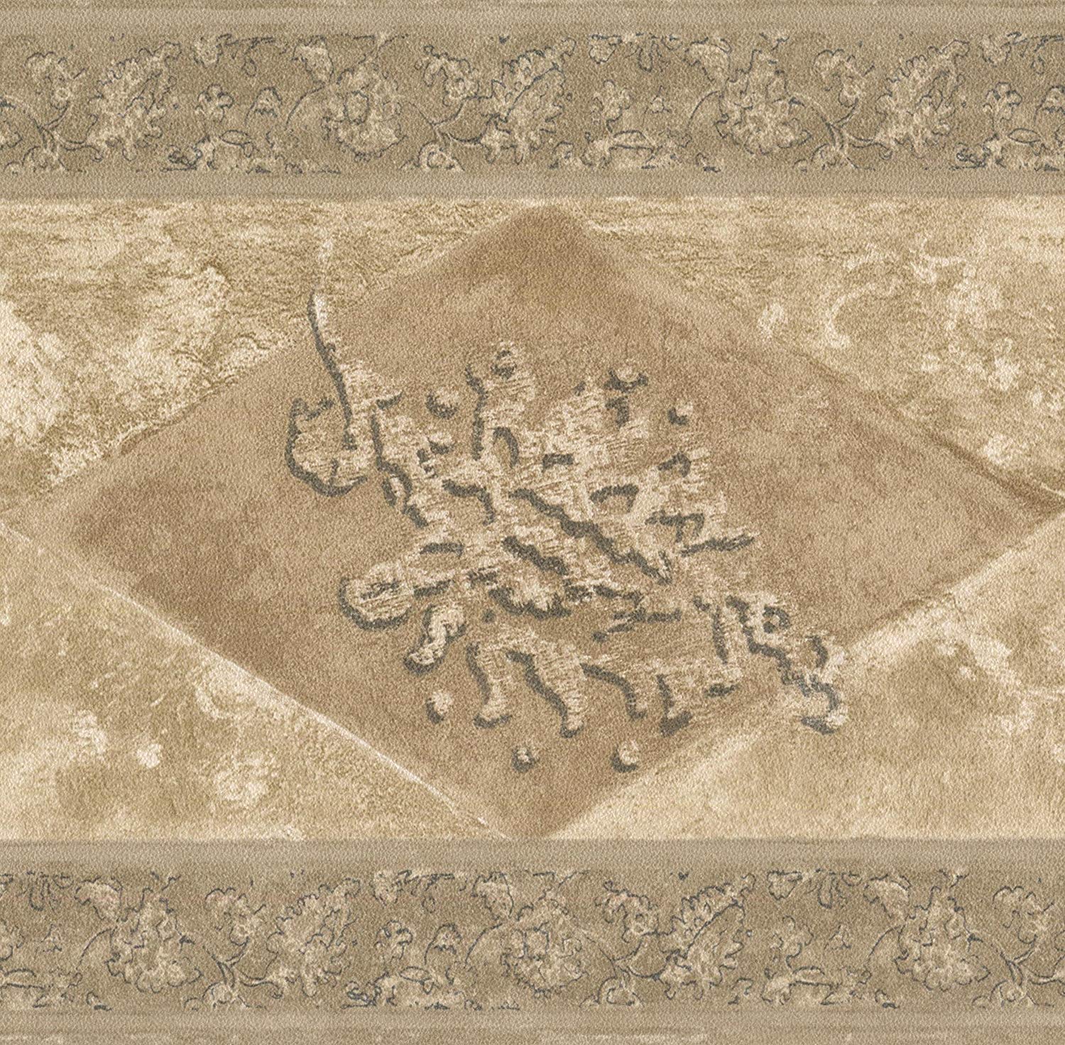 Brown Beige Abstract Wallpaper Border Rhombus Geometric - Sand , HD Wallpaper & Backgrounds