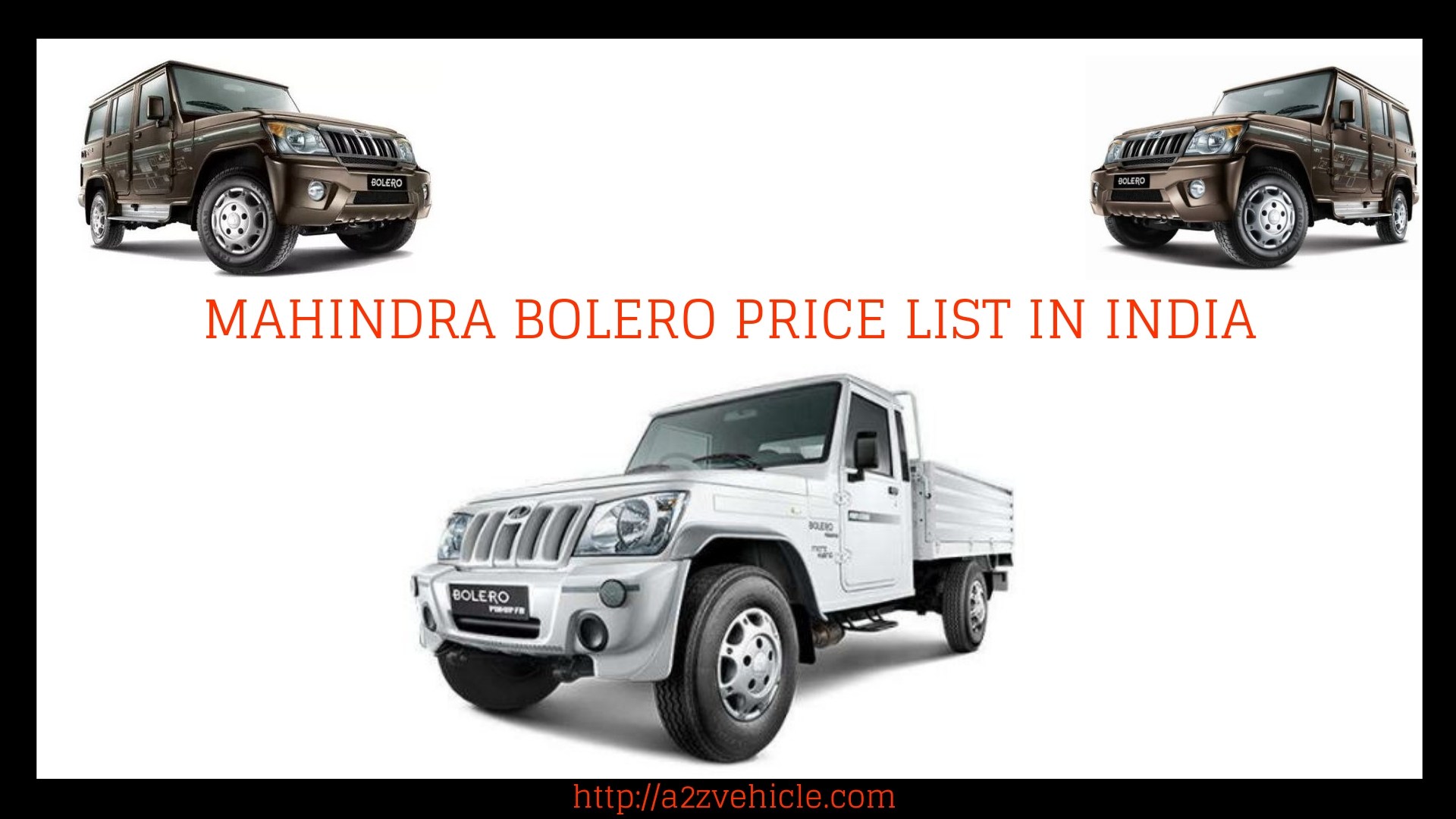 Mahindra Bolero Price List In India - Mahindra Bolero 2012 , HD Wallpaper & Backgrounds
