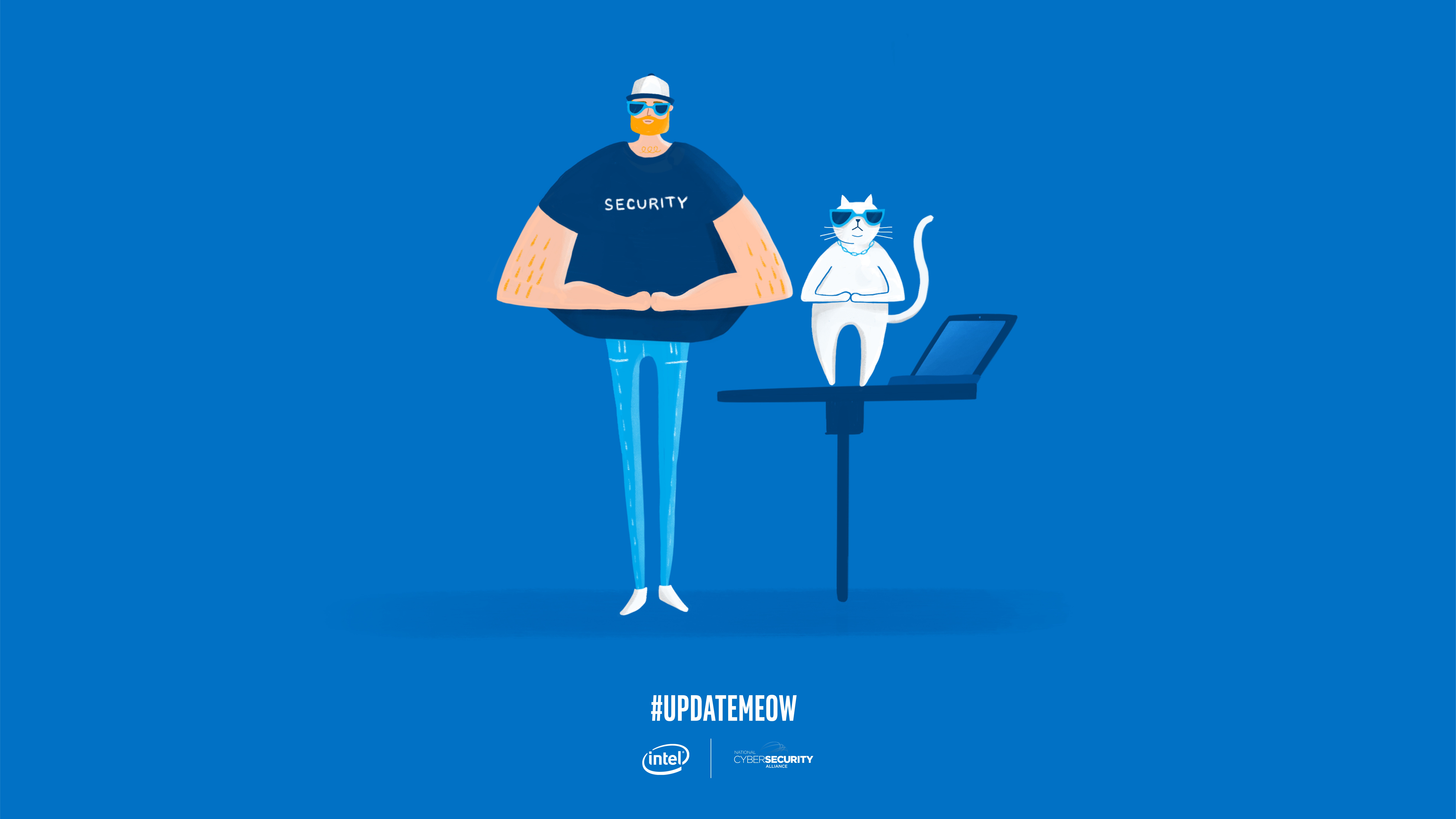 Update Meow Security Wallpaper - Intel I9 , HD Wallpaper & Backgrounds